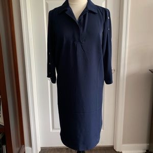 Navy Blue Shirtdress
